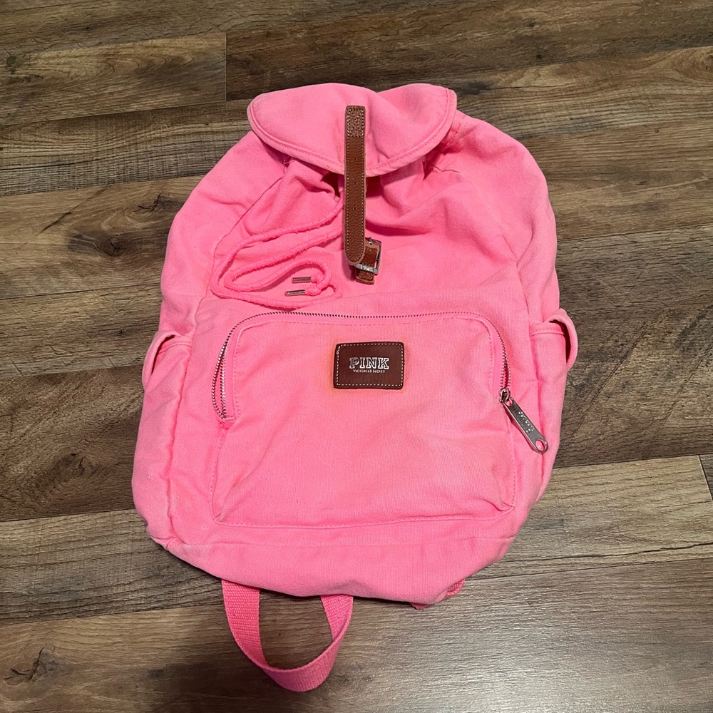 Vintage -PINK Victoria's Secret Bright Pink Backpack